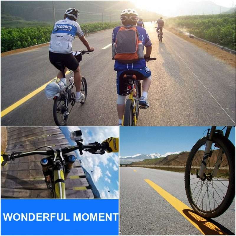360 Degrees Rotation Bicycle Motorcycle Holder Handlebar Mount with Screw & Tripod Adapter for PUL