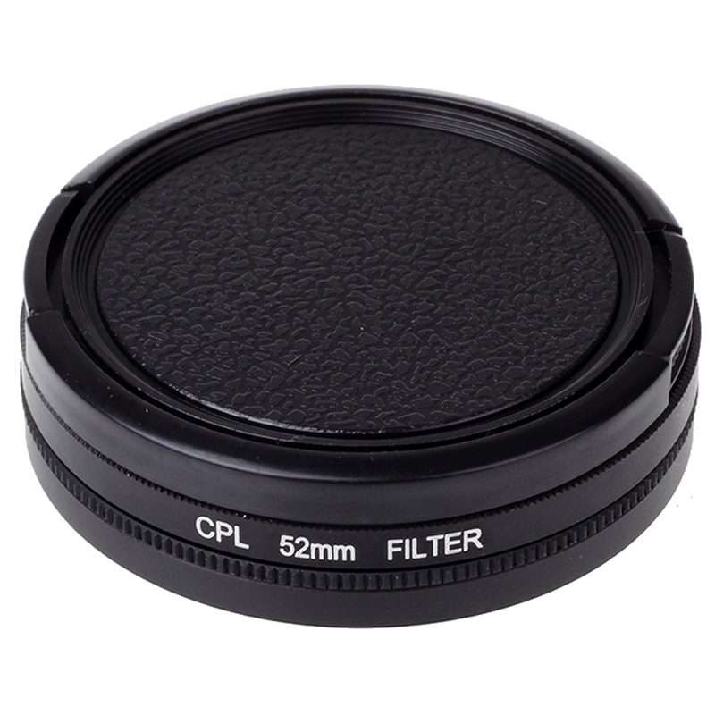 52mm CPL Filter Circular Polarizer Lens Filter with Cap for Xiaomi Xiaoyi 4K+ / 4K, Xiaoyi Lite, X