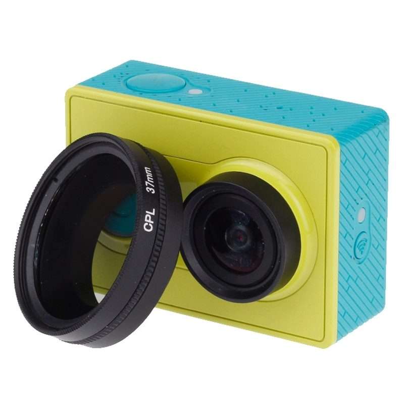 37mm CPL Filter Circular Polarizer Lens Filter with Cap for Xiaomi Xiaoyi 4K+ / 4K, Xiaoyi Lite, X