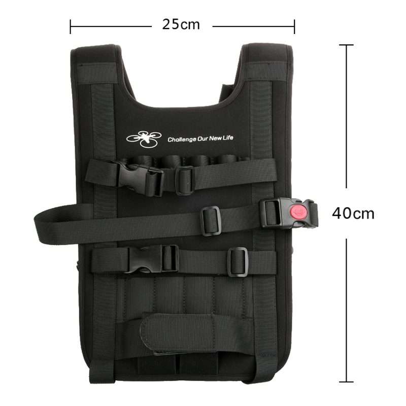 Shoulder Backpack Carry Case Multipurpose Bag Neck Strap Belt for Dji Phantom 3 / 2 ... (Black)