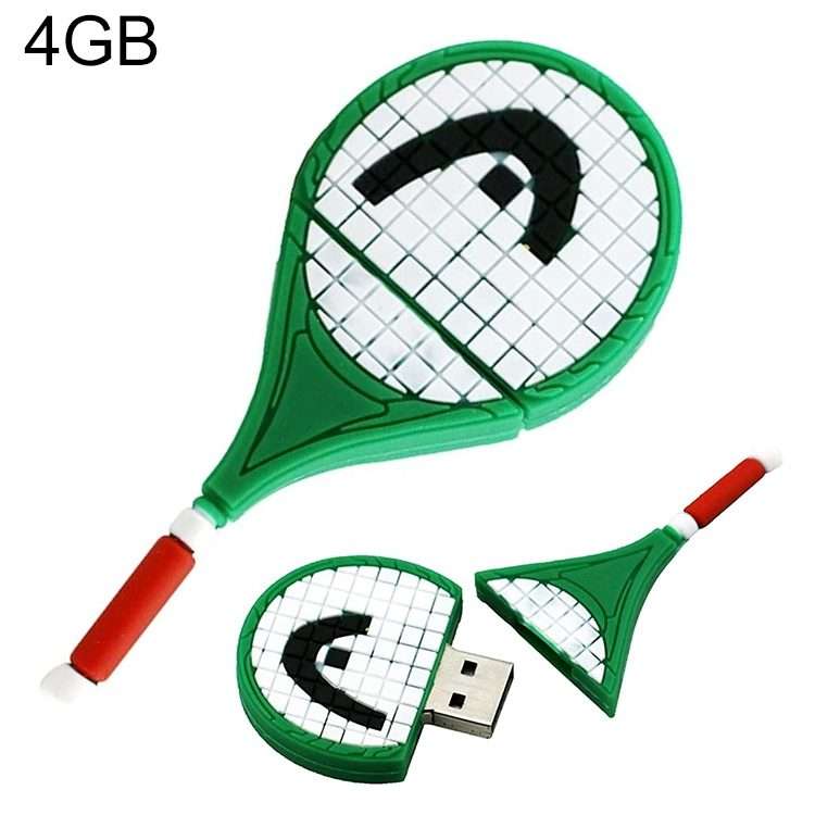 Tennis Racket Shape USB Flash Disk (4 GB)