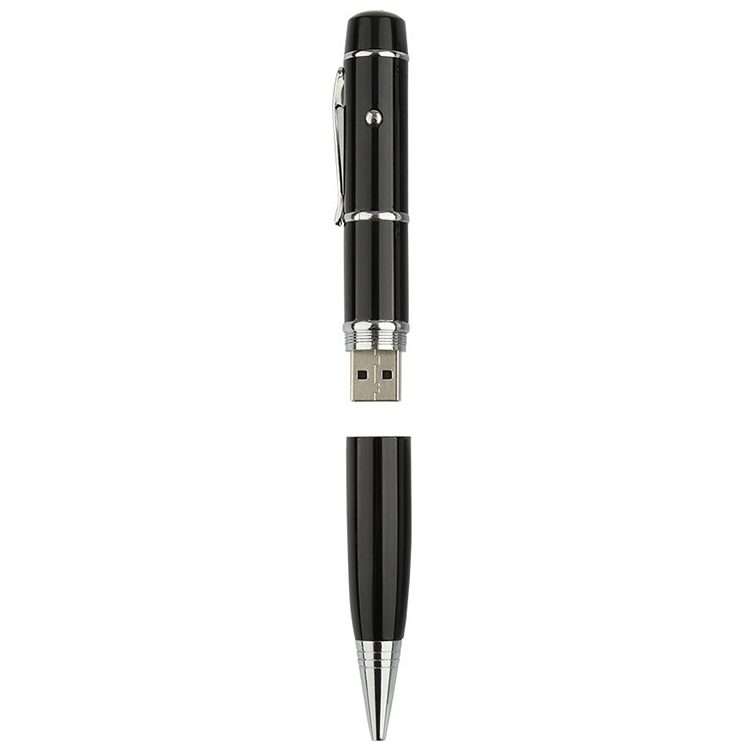 3 in 1 Laser Pen Style USB Flash Disk, 4GB (Black)(Black)