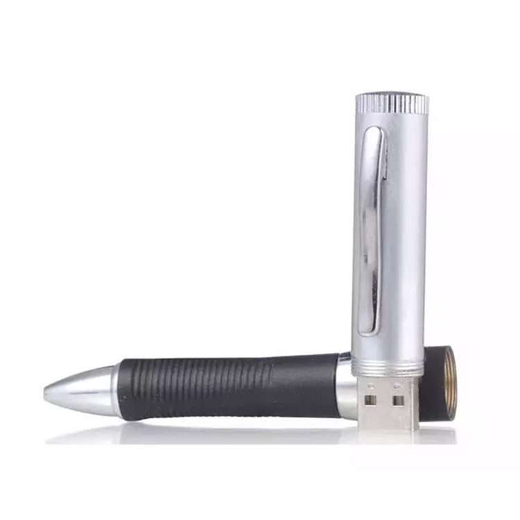 2 in 1 Pen Style USB Flash Disk, Black (4GB)