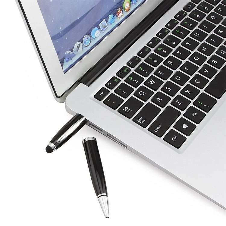 2 in 1 Pen Style USB Flash Disk, Black (16GB)