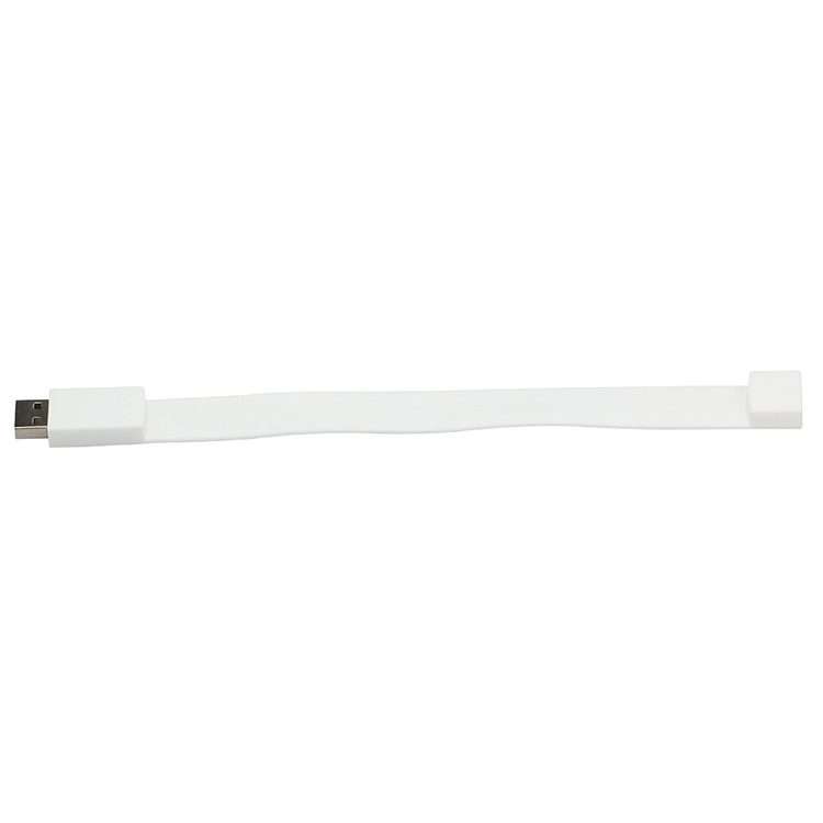 4GB Silicon Bracelets USB 2.0 Flash Disk(White)