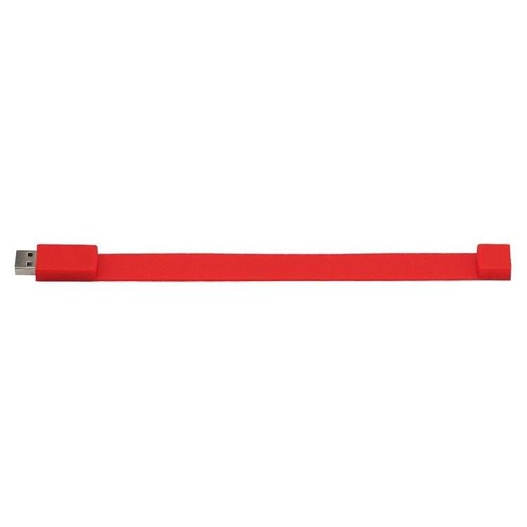 16GB Silicon Bracelets USB 2.0 Flash Disk(Red)