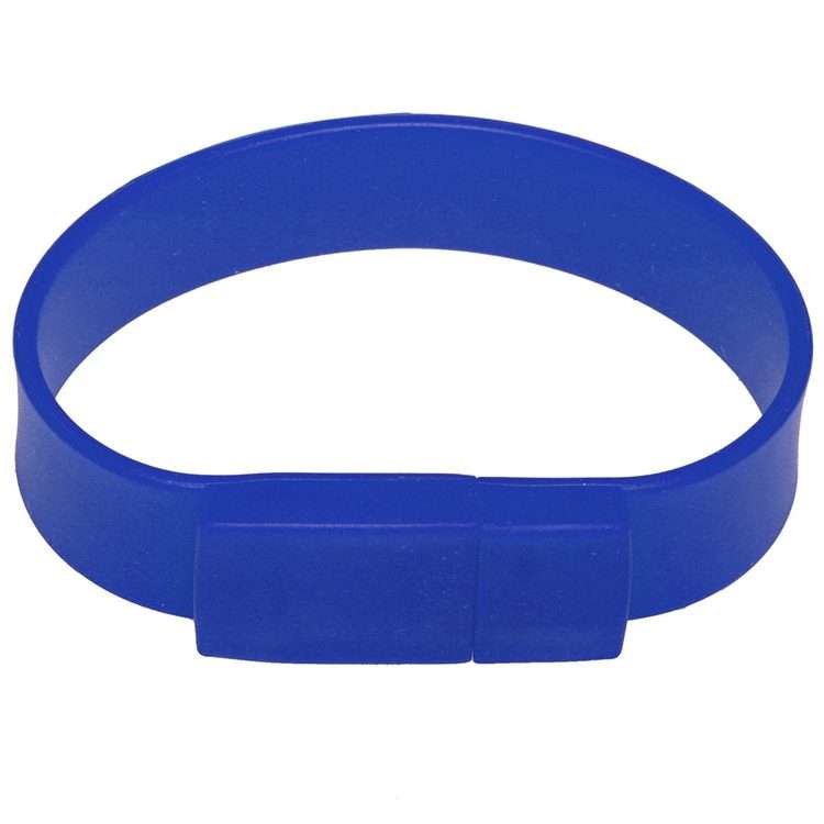 2GB Silicon Bracelets USB 2.0 Flash Disk(Dark Blue)