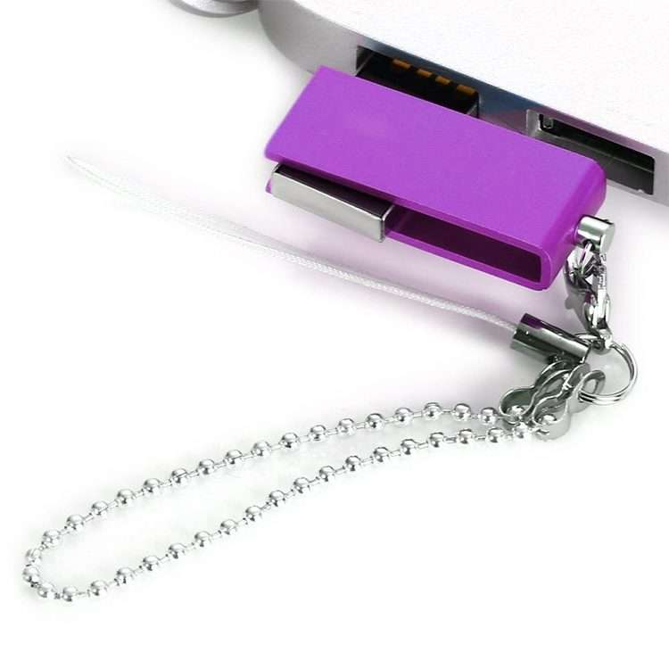 Mini Rotatable USB Flash Disk (8GB), Black