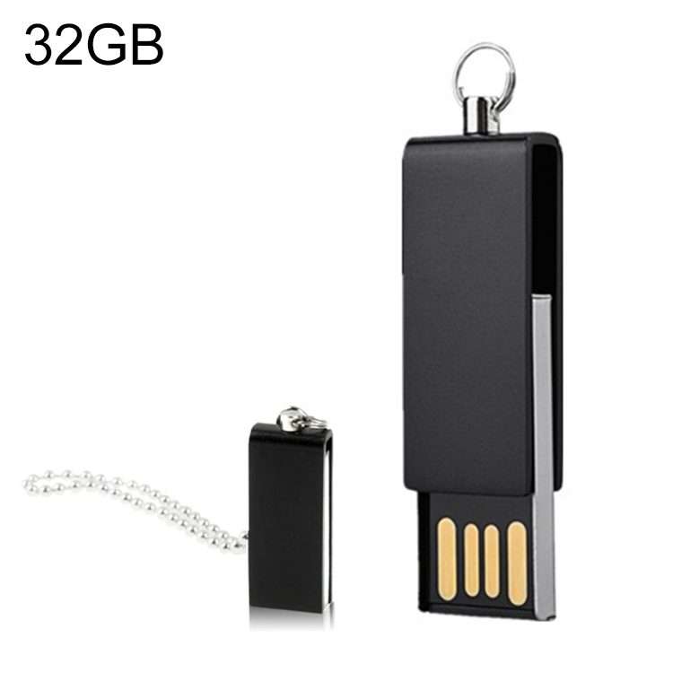 Mini Rotatable USB Flash Disk (32GB), Black
