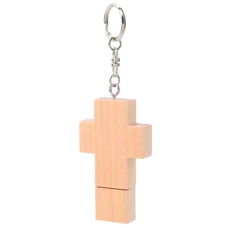 2 GB Wood Cross Style USB Flash Disk
