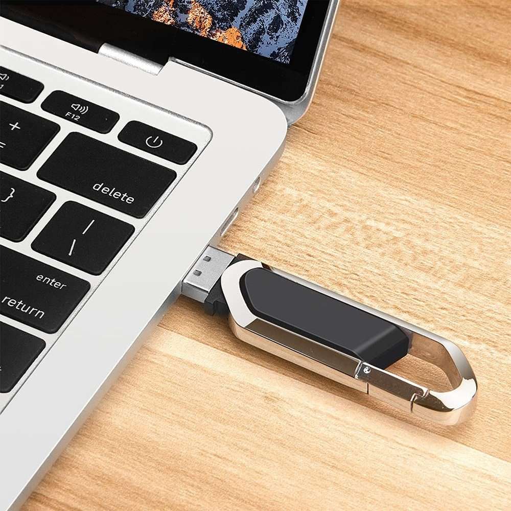 4GB Metallic Keychains Style USB 2.0 Flash Disk (Black)(Black)