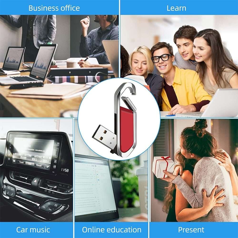 8GB Metallic Keychains Style USB 2.0 Flash Disk (Red)(Red)
