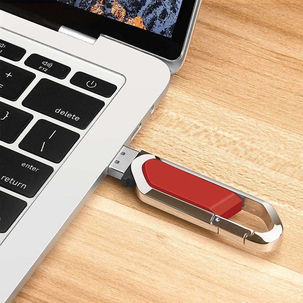 4GB Metallic Keychains Style USB 2.0 Flash Disk (Red)(Red)