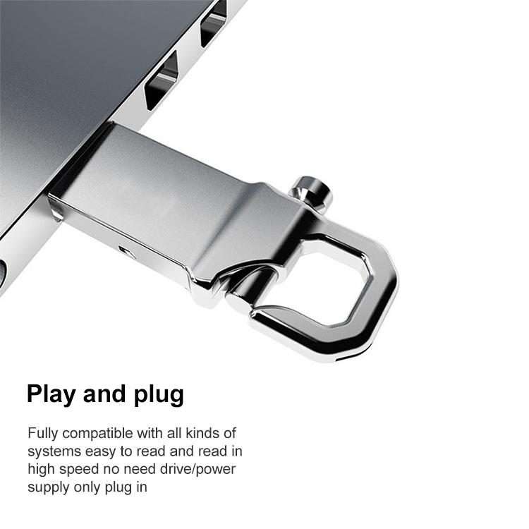 8GB Metallic Keychains Style USB 2.0 Flash Disk