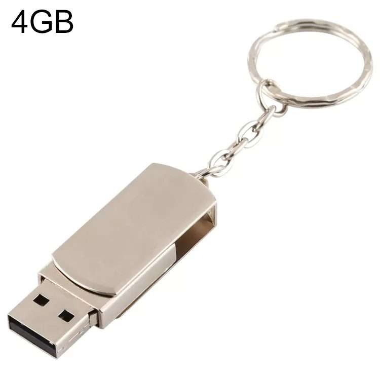Metal Series Mini USB 2.0 Flash Disk with Keychain (4GB)