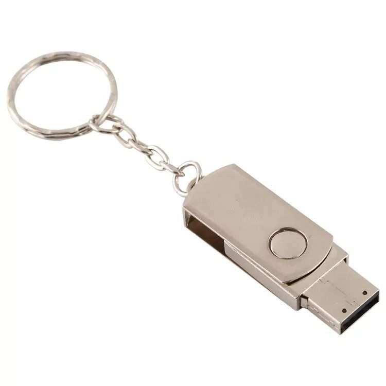 Metal Series Mini USB 2.0 Flash Disk with Keychain (4GB)