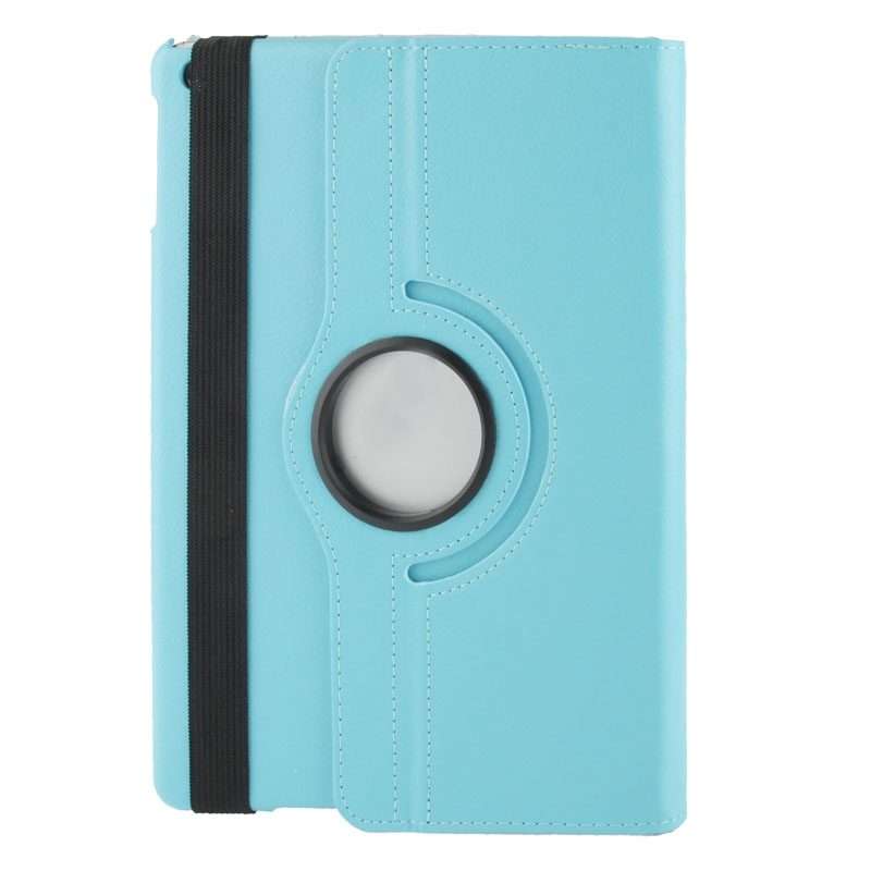Litchi Texture 360 Degrees Rotation Leather Tablet Case with Holder for iPad Air / Air ... (Blue)