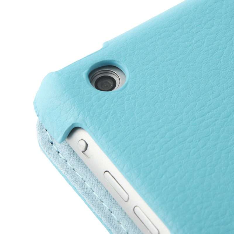 Litchi Texture 360 Degrees Rotation Leather Tablet Case with Holder for iPad Air / Air ... (Blue)