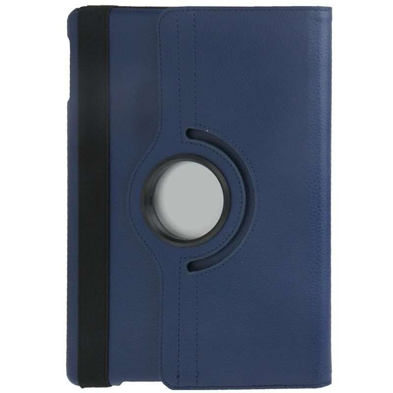 Litchi Texture 360 Degrees Rotation Leather Tablet Case with Holder for iPad Air ... (Dark Blue)