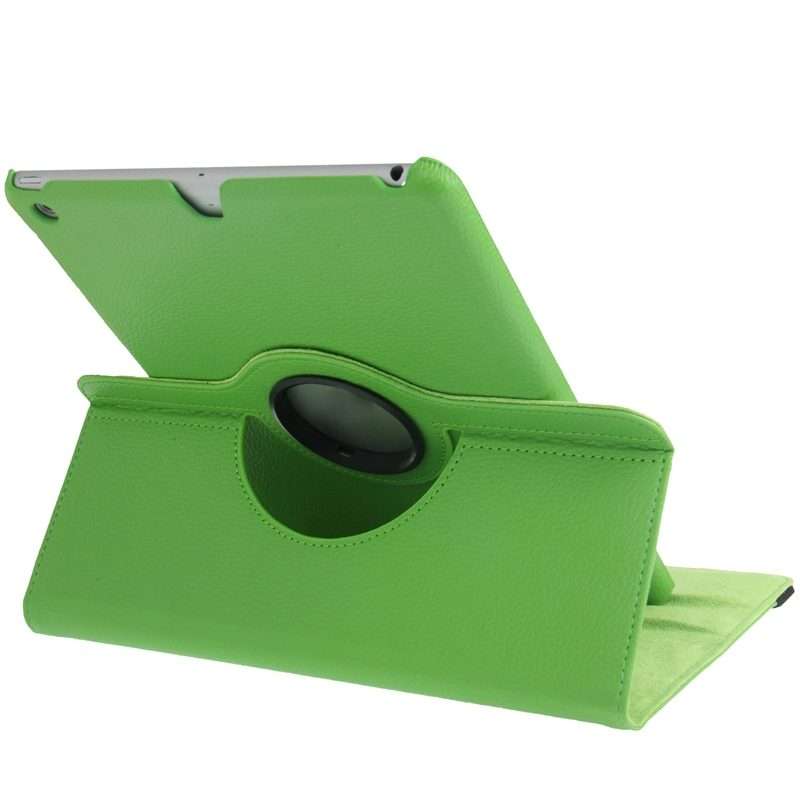 Litchi Texture 360 Degrees Rotation Leather Tablet Case with Holder for iPad Air / Air ... (Green)