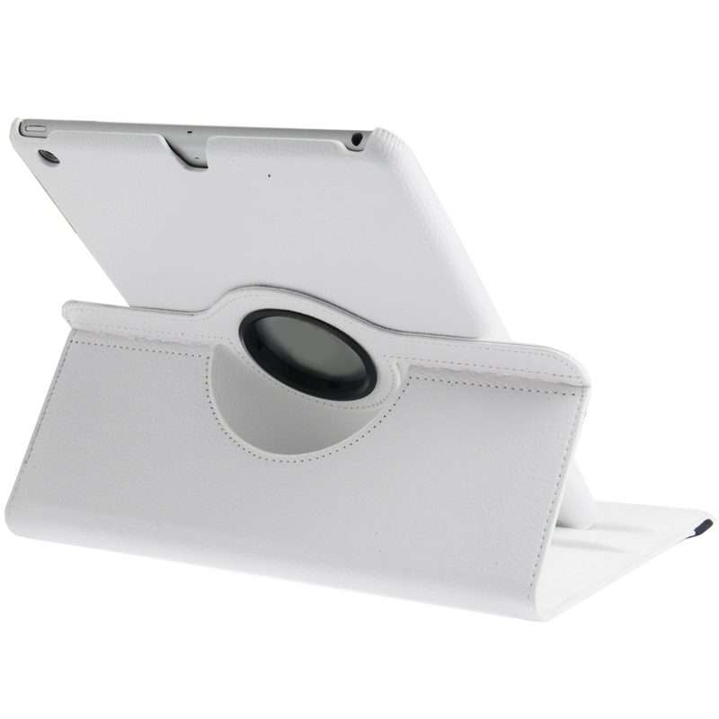 Litchi Texture 360 Degrees Rotation Leather Tablet Case with Holder for iPad Air / Air ... (White)