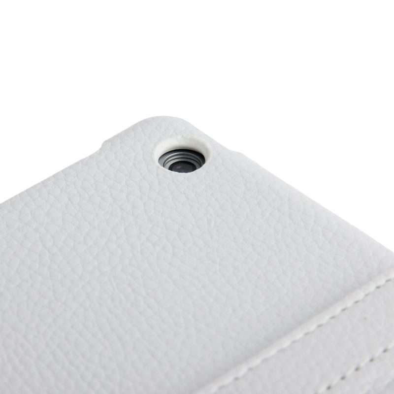 Litchi Texture 360 Degrees Rotation Leather Tablet Case with Holder for iPad Air / Air ... (White)
