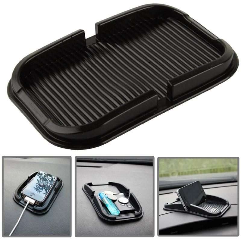 Car Dashboard Anti-skid Magic Sticky Silicone Gel Pad / Holder , For iPhone, Galaxy, S ... (Black)