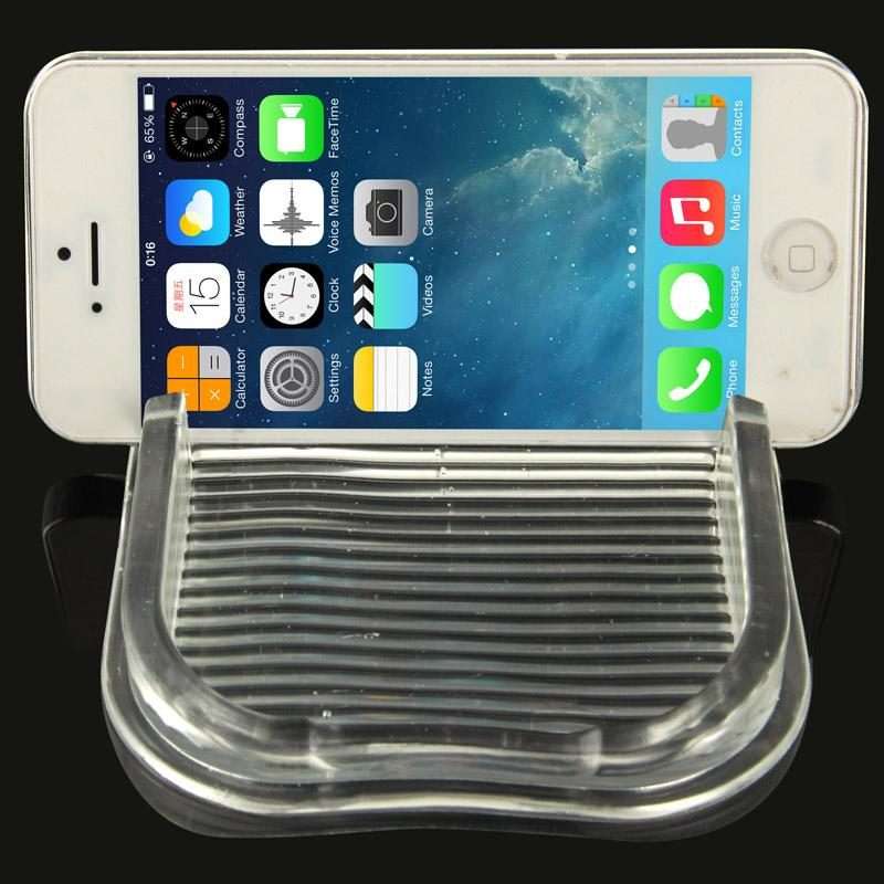 Car Dashboard Anti-skid Magic Sticky Silicone Gel Pad / Holder, For iPhone, Gala ... (Transparent)