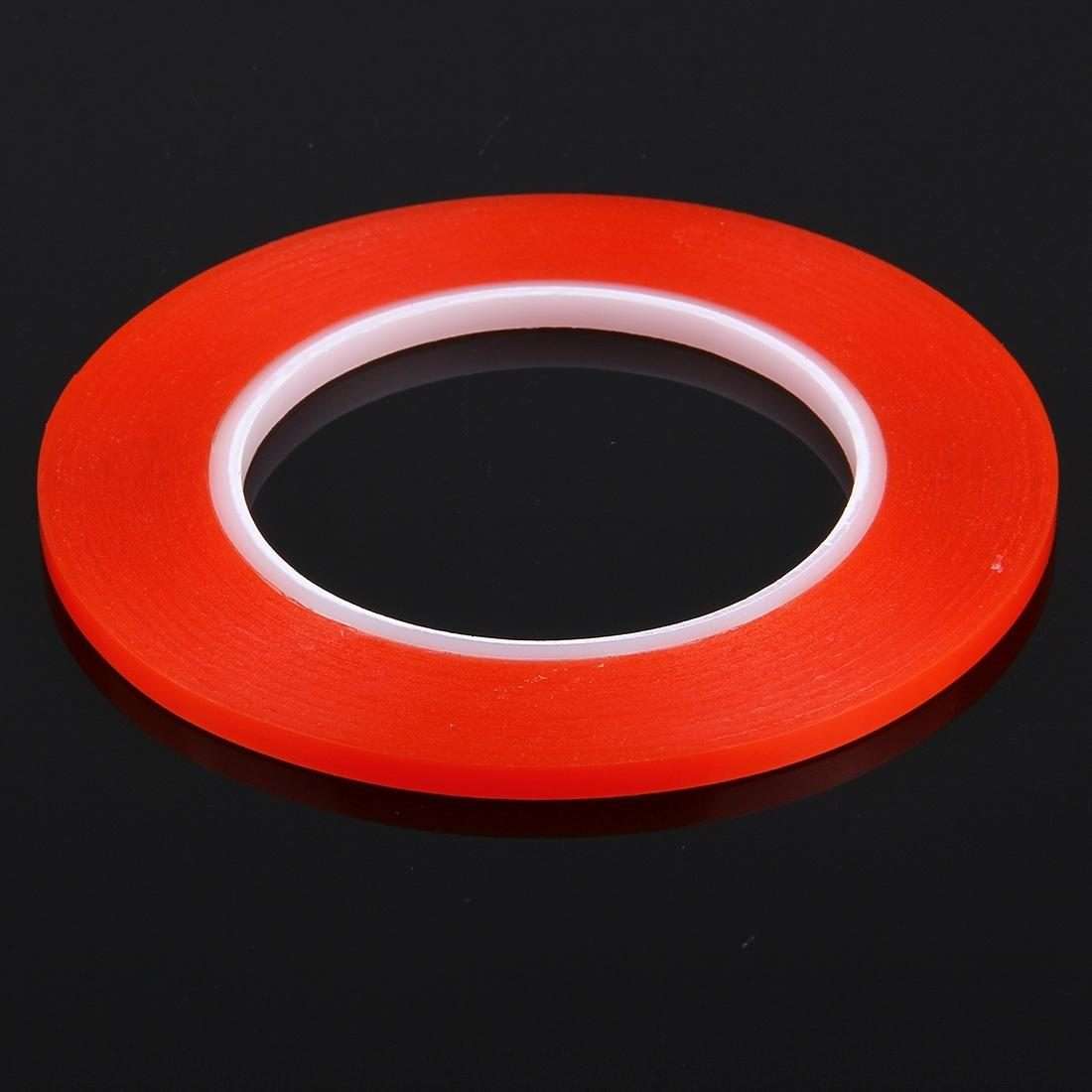 5mm Width Double Sided Adhesive Sticker Tape for iPhone / Samsung / HTC Mobile Phone Tou ... (Red)