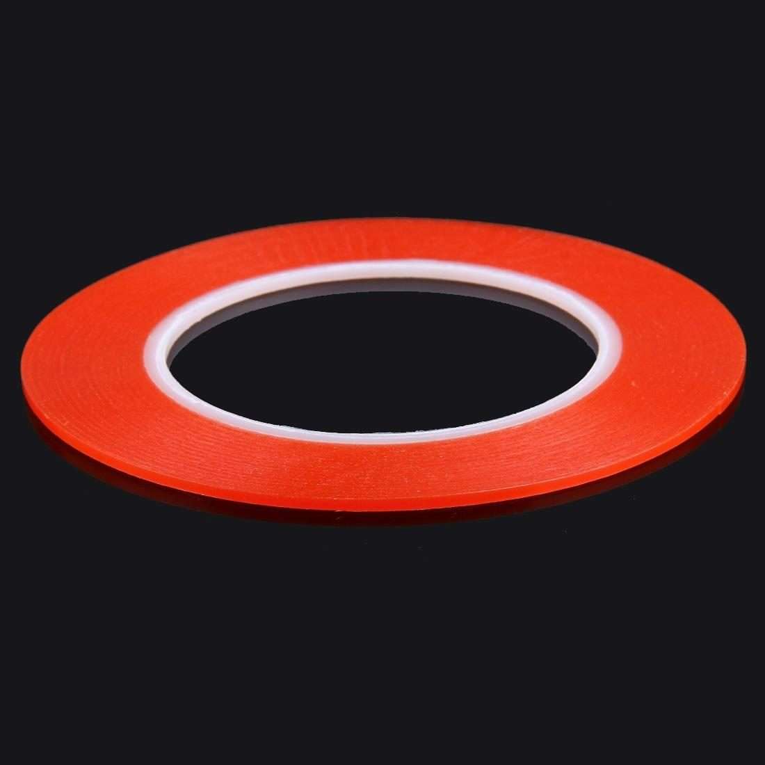 2mm Width Double Sided Adhesive Sticker Tape for iPhone / Samsung / HTC Mobile Phone Tou ... (Red)