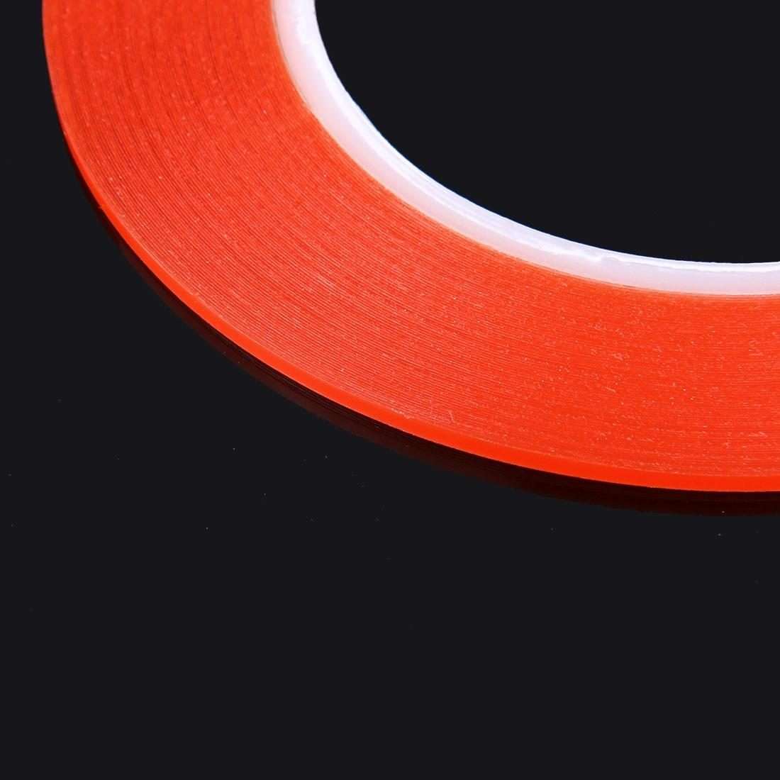2mm Width Double Sided Adhesive Sticker Tape for iPhone / Samsung / HTC Mobile Phone Tou ... (Red)