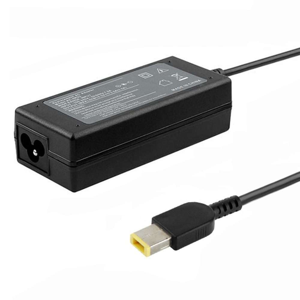 45W 20V 2.25A Mini AC Adapter with Big Square USB For Lenovo Thinkpad / ThinkBook / Xiaoxin(Black)