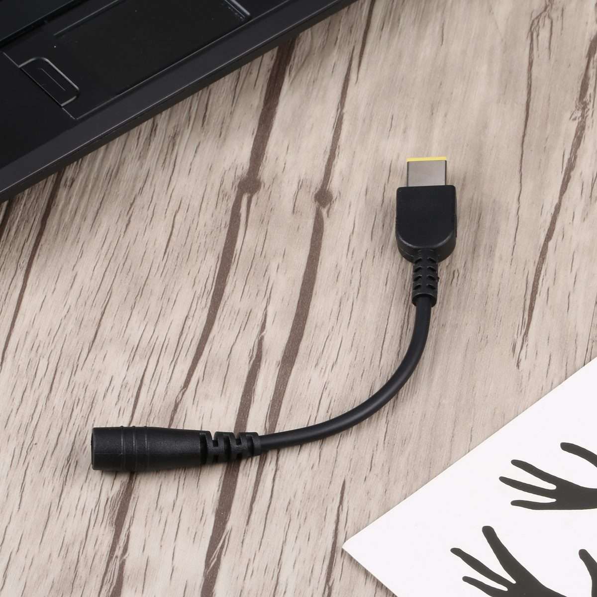5.5mm x 2.5mm to Big Square USB Power Converter Cable for Lenovo Thinkpad/ThinkBook/Xiaoxin