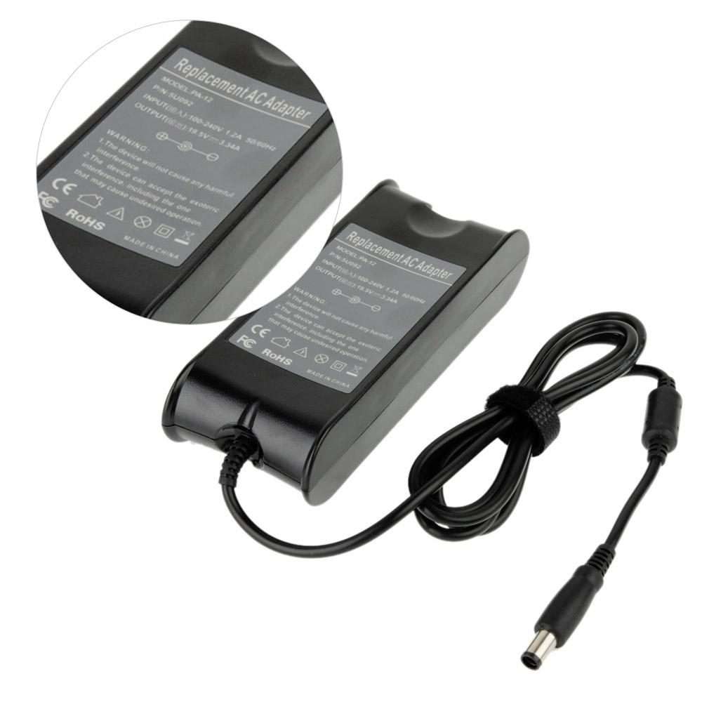 AC 19.5V 3.34A Power Adapter for Dell Laptop, Output Tips: 7.4mm x 5.0mm(Black)