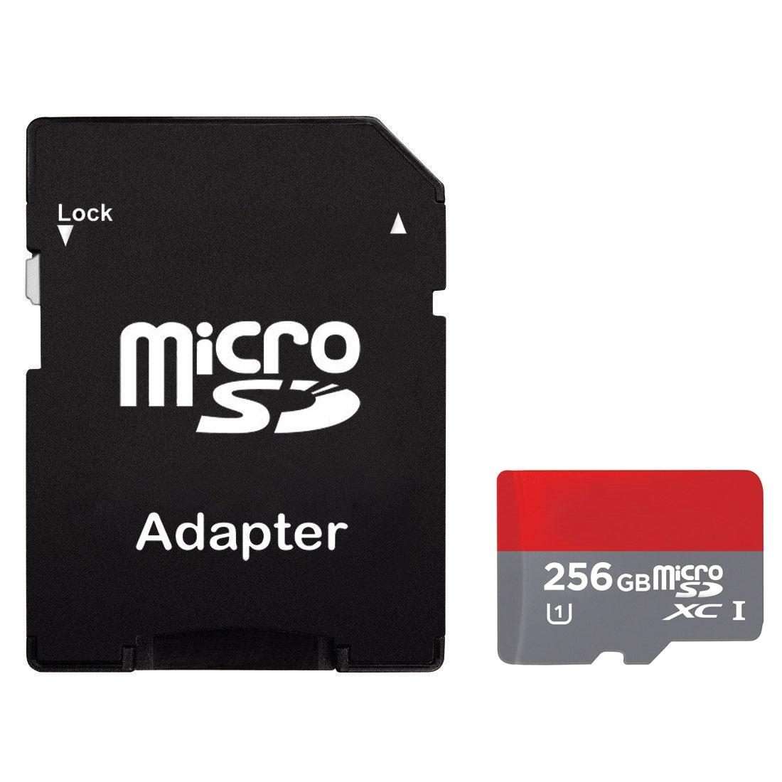 256GB High Speed Class 10 TF/Micro SDHC UHS-1(U1) Memory Card, Write: 15m ... (100% Real Capacity)