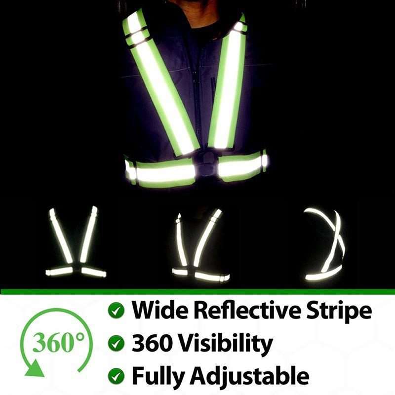 Night Riding Running Flexible Reflective Safety Vest(Magenta)