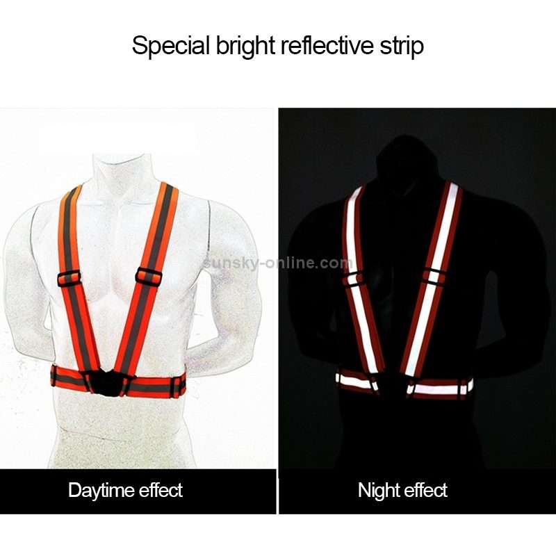 Night Riding Running Flexible Reflective Safety Vest(Purple)