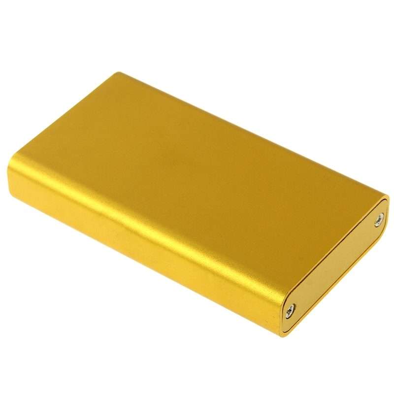 6gb/s mSATA Solid State Disk SSD to USB 3.0 Hard Disk Case(Gold)