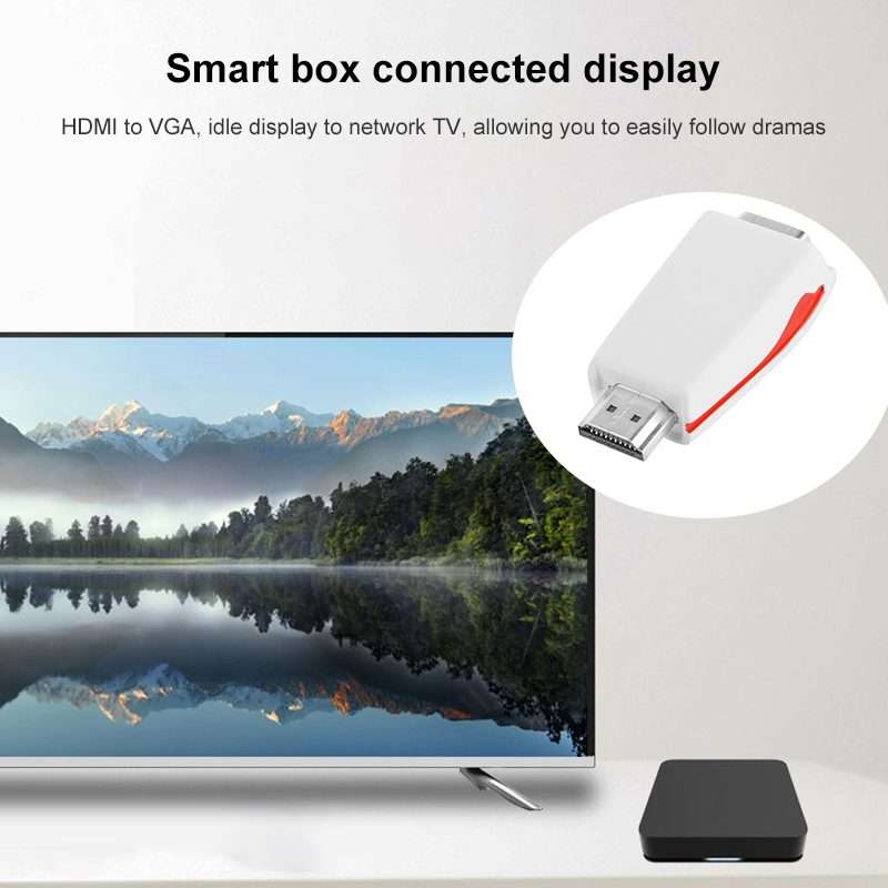 Full HD 1080P HDMI to VGA Adapter for Power and Audio