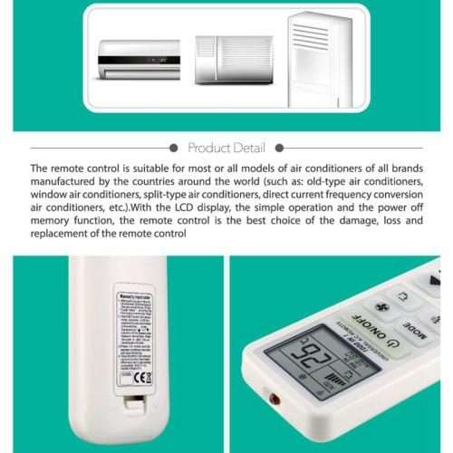 Chunghop Universal A/C Remote Control (K-108ES)