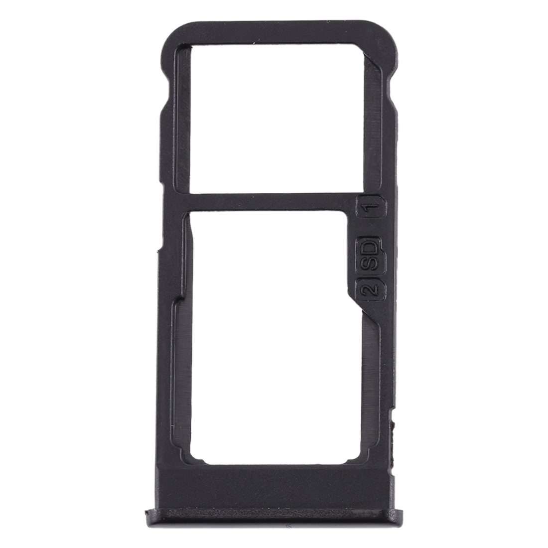 SIM Card Tray + SIM Card Tray / Micro SD Card Tray for Nokia 5.1 Plus / X5 TA-1102 TA ... (Black)