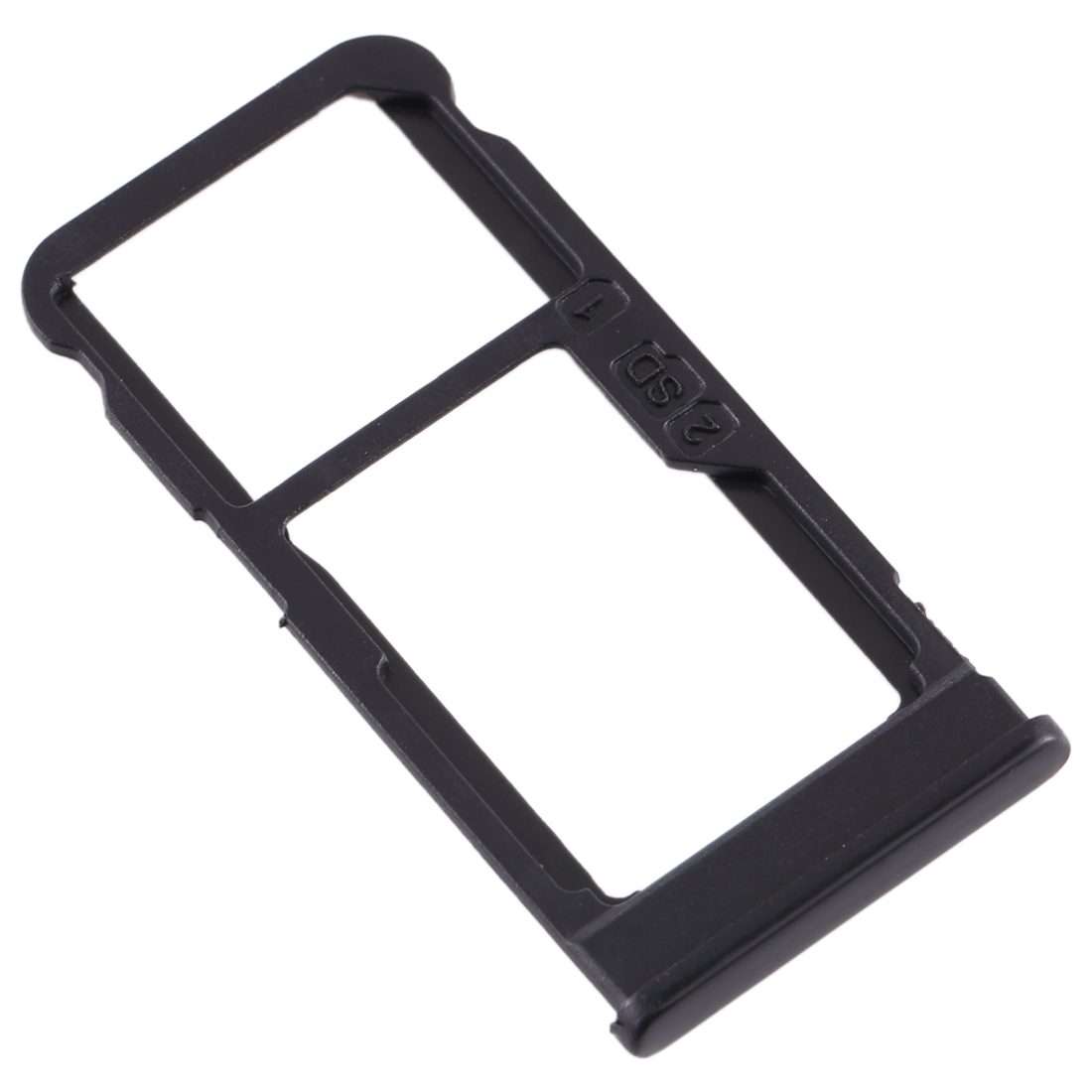 SIM Card Tray + SIM Card Tray / Micro SD Card Tray for Nokia 5.1 Plus / X5 TA-1102 TA ... (Black)