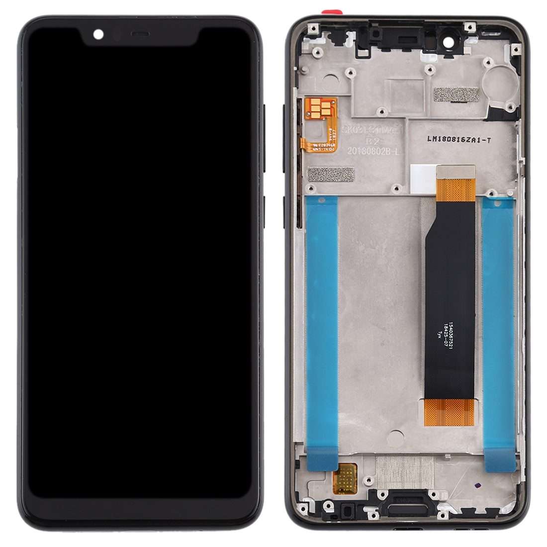 LCD Screen and Digitizer Full Assembly with Frame for Nokia 5.1 Plus / X5 / TA-1102 TA ... (Black)