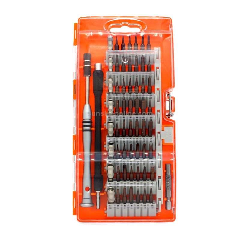 60 in 1 S2 Tool Steel Precision Screwdriver Nutdriver Bit Repair Tools Kit(Orange)