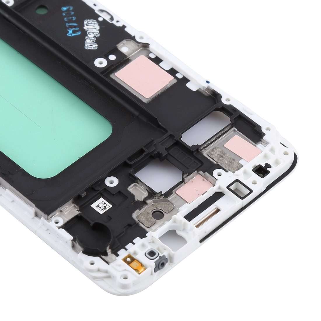 For Galaxy C5 Pro Front Housing LCD Frame Bezel (White)