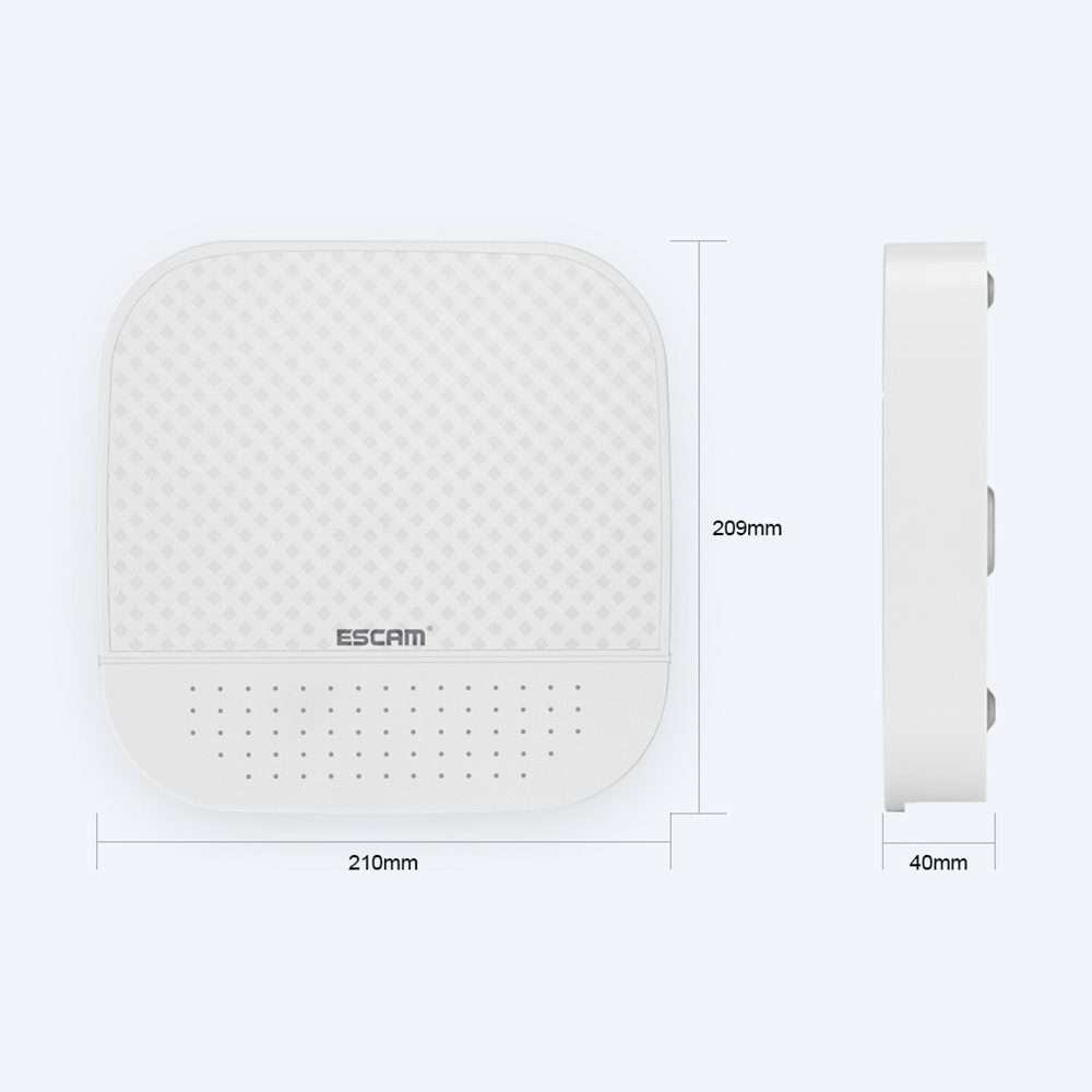 ESCAM PVR204 1080P 4CH+2CH ONVIF NVR Digital Video Recorder with 2CH Cloud Channel for ... (White)