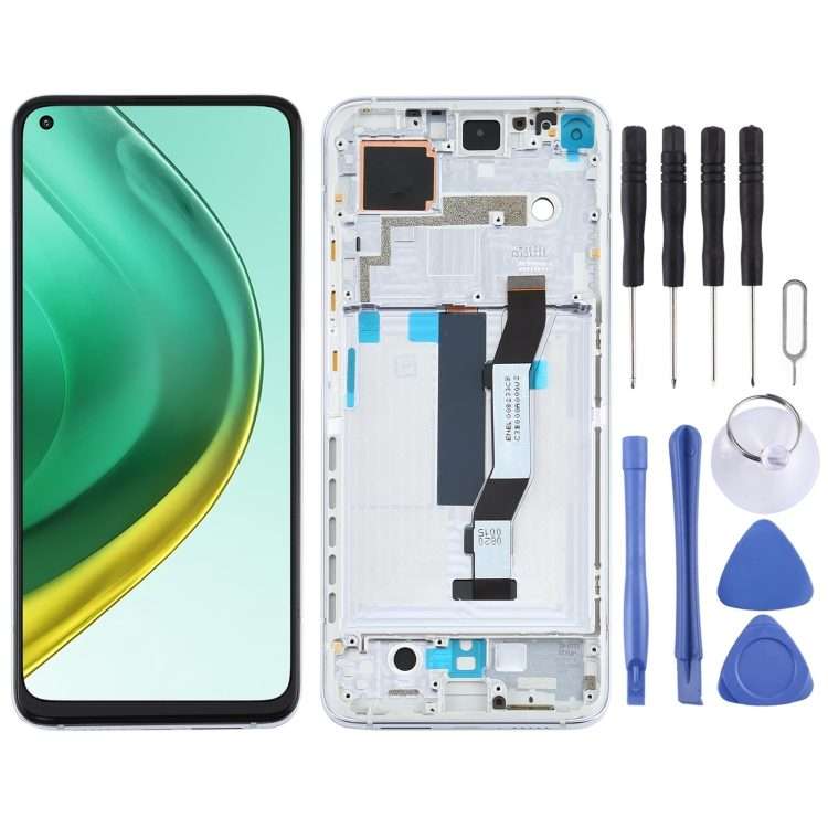 LCD Screen and Digitizer Full Assembly With Frame for Xiaomi Mi 10T Pro 5G / Mi 10T 5 ... (Silver)