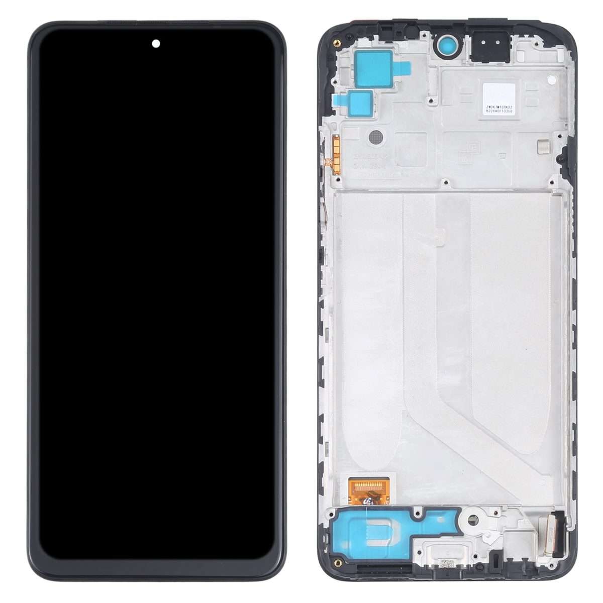 OLED Material LCD Screen and Digitizer Full Assembly With Frame for Xiaomi Redmi Note 10 4G / Redm