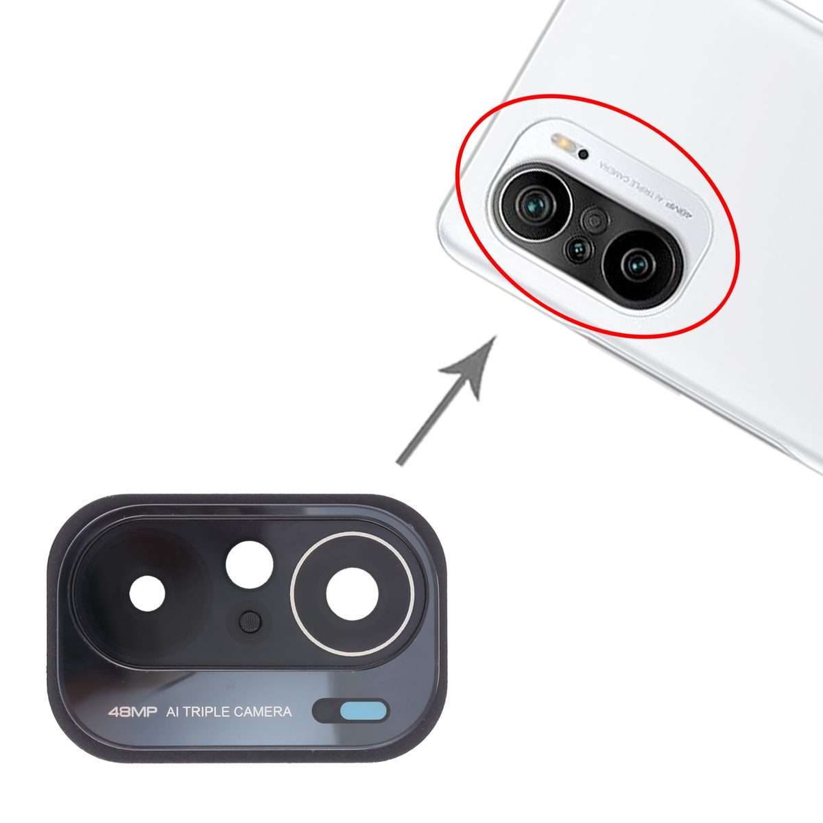 Camera Lens Cover for Xiaomi Mi 11X M2012K11AI (Black)