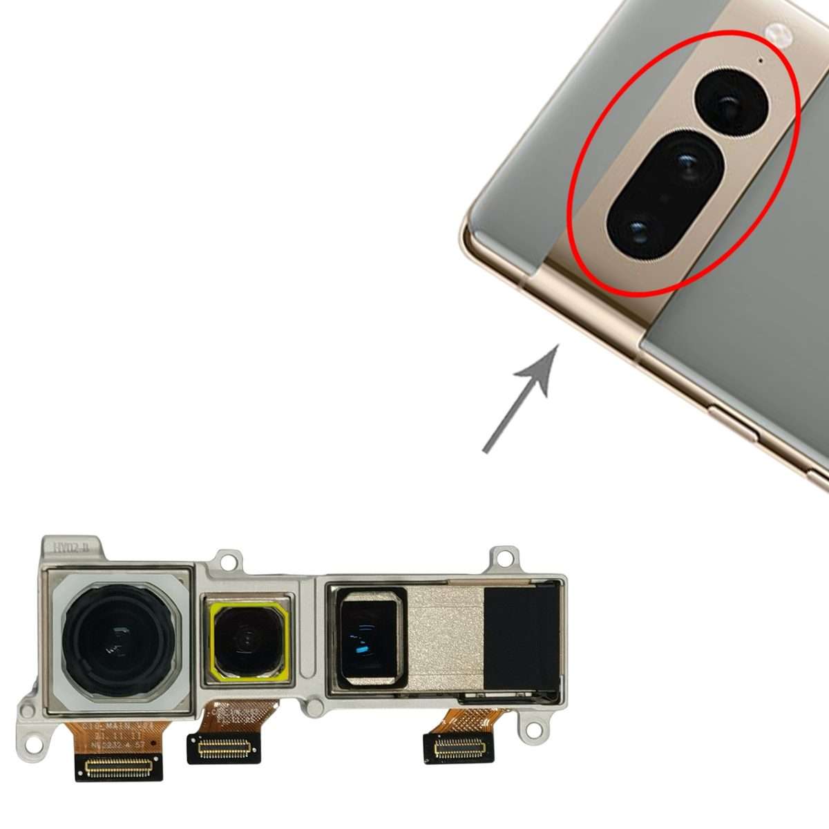 For Google Pixel 7 Pro 5G Original Back Facing Camera